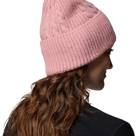 Women's Cable Knit Beanie Acrylic Fleece Lined Warm Hat for Cold Weather - Picture 4 of 4